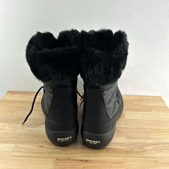 Sperry Bearing Plushwave Snow Boots- Black- Size 9.5 M- NIB - Picture 3 of 9